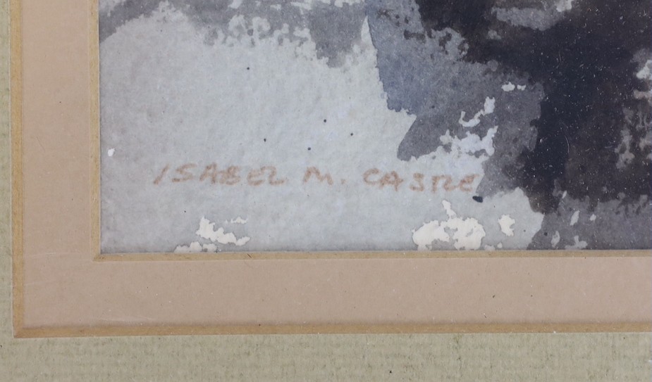 Isabel M. Castle (20th C.), watercolour, 'Spring Evening', signed, 32 x 42cm